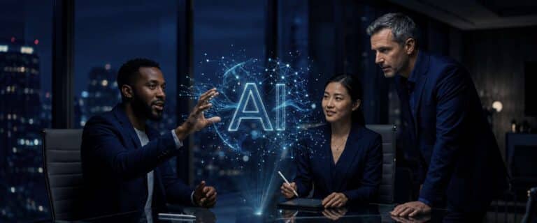 A blog showing a marketing team using AI to build adaptive marketing operations